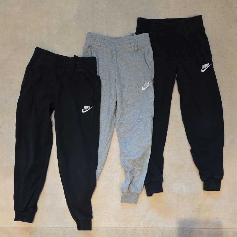 Nike Kids Joggers - Two Black, One Gray